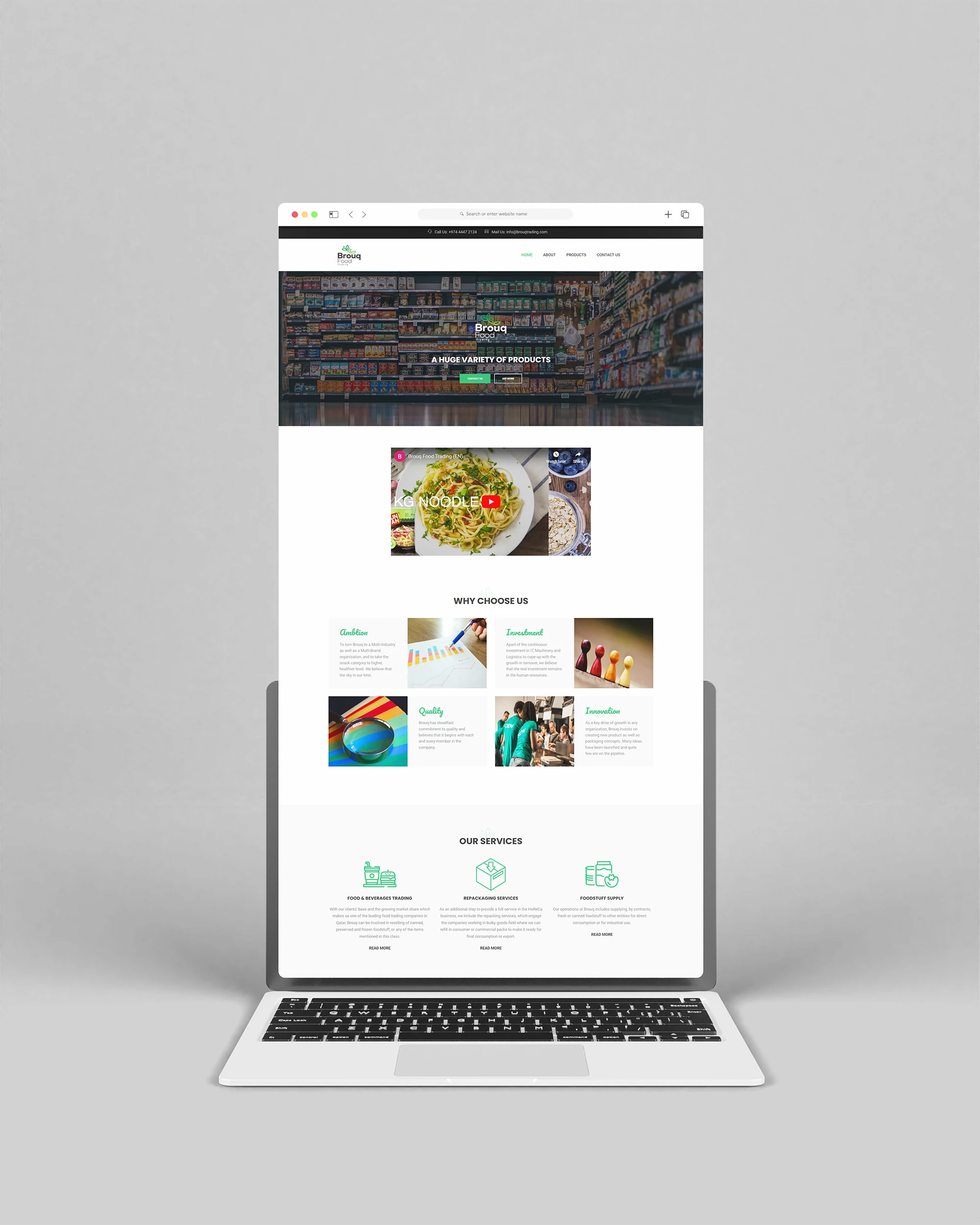 Brouq Trading Website project image 2 by 8 Digital