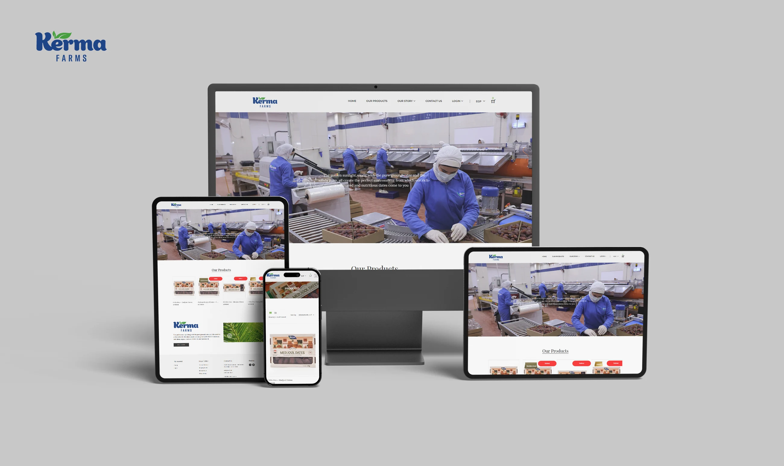 Kermafarms Website project image 1 by 8 Digital
