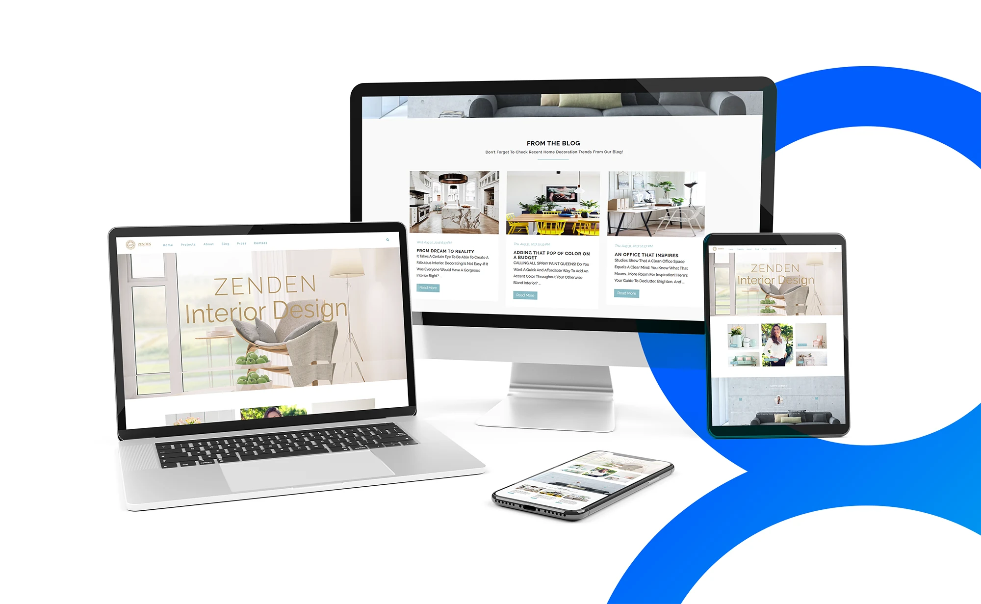 Zendendesigns Website project image 1 by 8 Digital